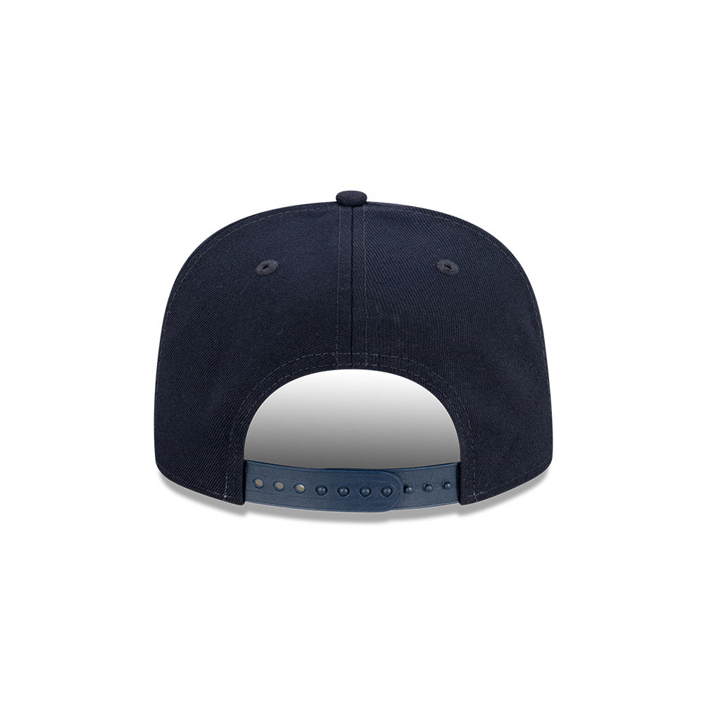 Melbourne Demons Hat - 2023 AFL Navy Tall Text The Golfer Snapback - New Era